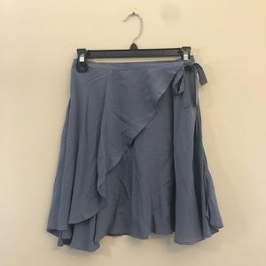 Tie front granite skirt
